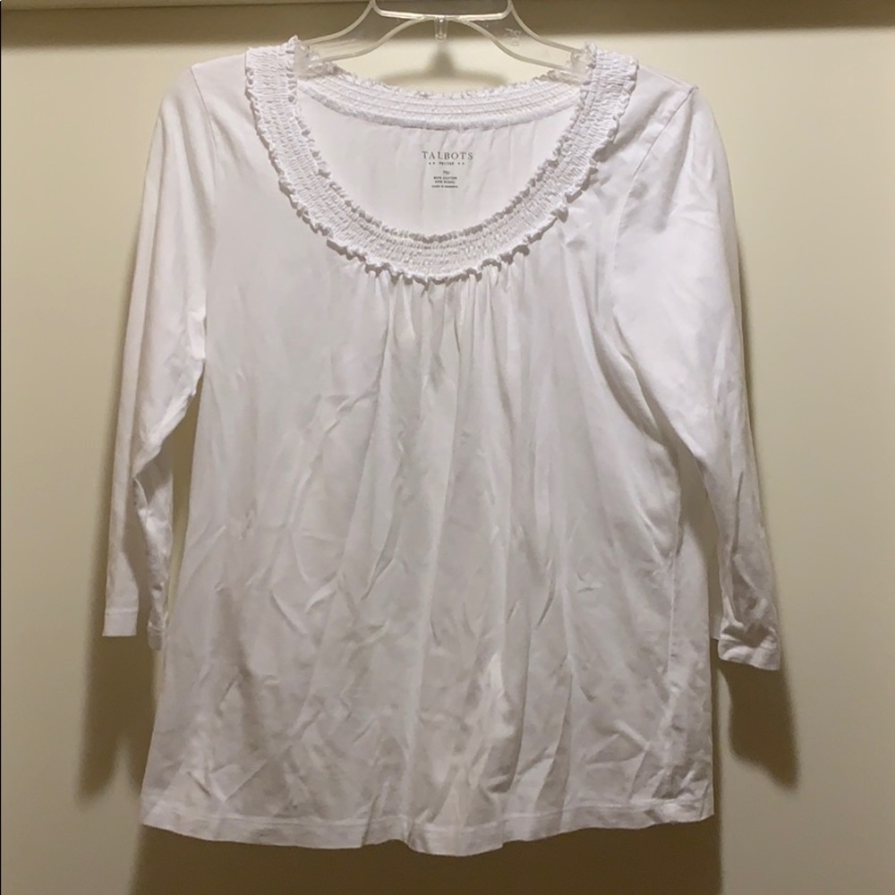 Talbots three-quarter sleeve shirt